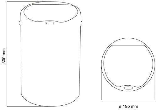 EISL Mülleimer 4L Edelstahl mit Sensortechnik, SENSKM4L - 3