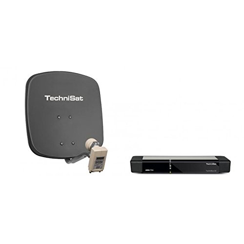 Preisvergleich Produktbild TechniSat – Schwarz DigiDish 45 Double + grau TechniBox S4