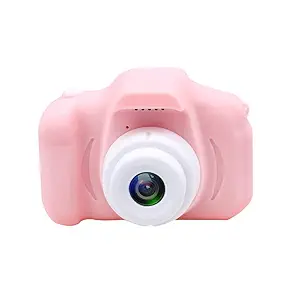 Asleesha Digital Camera for Kids, Camera for Kids Real, Child Video Recorder Camera Full HD 1080P Handy Portable Camera 2.0 Screen Inbuilt Games for Kids (Baby Pink)