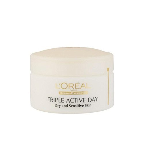L'Oreal Paris Dermo Expertise Triple Active Day Multi-Protection Moisturiser - Dry/Sensitive Skin (50ml)