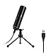 Produktbild XIAOKOA PC USB Mikrofon, Plug & Play USB Kondensator Mikrofon für Computer, Notebook geeignet für Präsentationen, Podcasts, Skype, Aufnahmen, Instant Messaging, Spiel