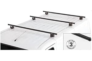 AUTOSHOP KIT 3 BARRE PORTATUTTO SCUDO 2007 ->2016 CON ANTIFURTO BARRO SISTEM PER FURGONI PASSO 3000mm P CORTO