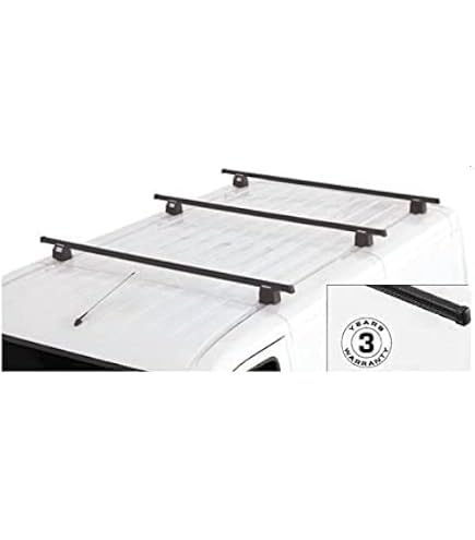 Barres De Toit Longitudinales AMOS Pour Fiat Qubo MPV (2008+) - Noir, Acier Galvanisé - Neuf
