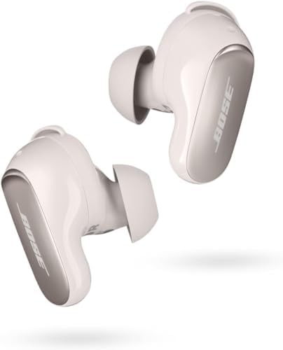 Bose QuietComfort Ultra Earbuds Auricolari con Cancellazione Attiva del Rumore e Suono Immersivo, Earbuds Bluetooth Noise Cancelling, Bianco Fumo