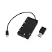 Produktbild Newsyegie Schwarzer Micro USB OTG Lade Hub Adapter Hot-Plugging USB Hubs für Smartphone Tablet U-Festplatte Maus Tastatur Gamepad