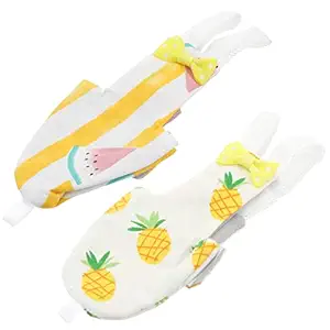 Baluue 2Pcs Parrot Flight Suit Bird Diaper Pilot Clothing Bird Parrot Nappy Pant for Parakeet Cockatiel (Random Style)