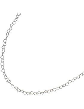 Kette Collier Herzen Herzchen 925 Silber Silberkette 35 cm Halskette Kinder