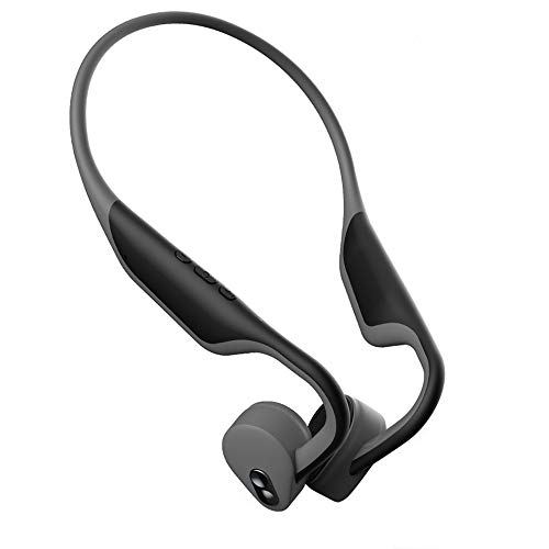 Auriculares de conducción hueso Bluetooth5.0,Inalámbricos Función de hueso Impermeable auriculares con micrófono,manos libres,reducción ruido estéreo para deportes ciudad ciclismo conducción y correr