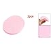 SODIAL(R) 2 Pcs Cosmetic Oval Pink Sponge Facial Washing Cleansing Pads