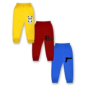 Kidbee Boys Soft Cotton Track Pants (Multicolor (Pack of 3), 2-3 Years)