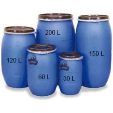 PE Spannring Deckelfass 60 Liter mit UN-X/S Gefahrgutzulassung - 3