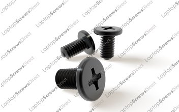 PACK OF 12 M3X5 NEW Black Zinc Wafer Head Laptop Machine Screw Philips Head Supplied By LaptopScrewsDirect