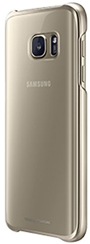 Samsung Clear Cover - Funda oficial para Samsung Galaxy S7  color dorado