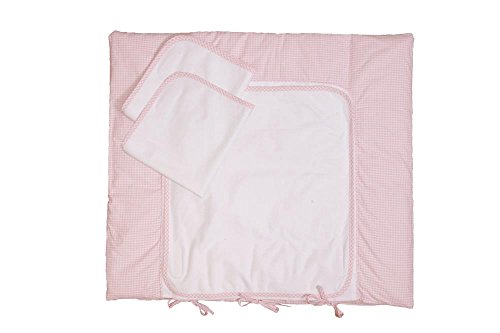 Hansekind Wickeltischauflage mit 3 x Nässeschutz rosa B 70 x T 75 cm