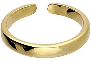 Old English Jewellers 9ct Yellow Gold on Silver Plain Adjustable Toe Ring
