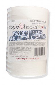 AppleCheeks Flushable Biodegradable Nappy Liners 100 Sheets