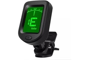 GENERIC Guitar Tuner Clip On, Digital Tuners of Guitar Accessories with Picks, for Acoustic Guitar, Electronic Guitar, Bass, Violin, Ukulele and Other Stringed Instruments