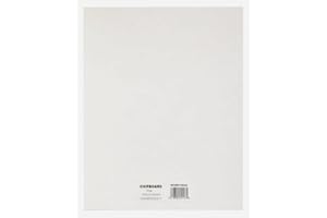 GRAFIX Medium Weight Chipboard Sheets-8.5"X11" White 25/Pkg