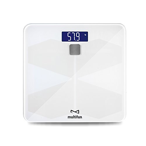 Smarte Digitale Körperfettwaage Gewichtswaage,multifun Personenwaage Körperwaage 5kg-150kg via Bluetooth Körperanalysegeräte inklusive Vermessung von Körpergewicht Körperfett Körperwasser Knochen und Muskemaße usw