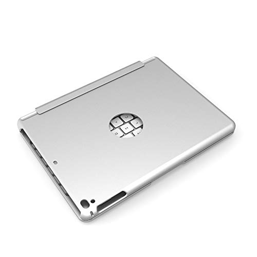 Preisvergleich Produktbild GCCLCF Klappbare Bluetooth-Tastatur, in der Tasche gefaltete tragbare Tastatur Slot Protection Shell Flip Bluetooth-Tastatur,Silver