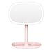 Produktbild LED Schminkspiegel Mit Licht Tragbarer Kosmetikspiegel Geschenk Mit Aufbewahrung Beauty Mirror Desktop Mit Aufbewahrungsspiegel (Color : White)