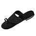Produktbild YEARNLY Unisex-Erwachsene Flip Zehentrenner Pantoletten Schlappen Glitzer Komfort Sandalen Schwarz, Braun, Blau 35-43