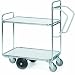 Produktbild Helge Nyberg Etagenwagen Serie 200 2 Etagen 125x62cm silber