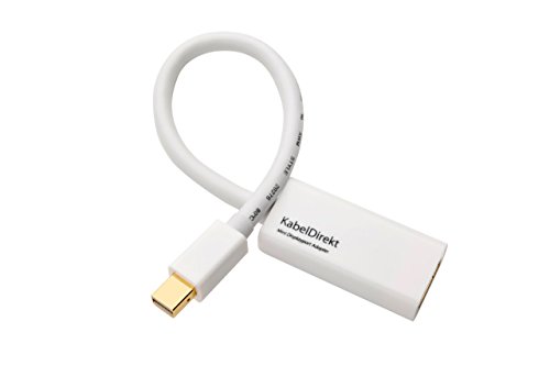 KabelDirekt Mini Displayport> HDMI Adapterkabel (Full HD 1080p 3D) – TOP Series - 3