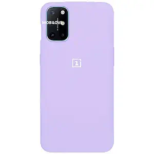 MOBILOVE Pure Liquid Soft Matte Silicone Case with Camera and Screen Protection for | OnePlus 8T / OnePlus 9R 5G (Purple)