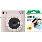 Instax Fujifilm Sq1 Beyaz Fotoğraf Makinesi +Askı+pil+20'li Film