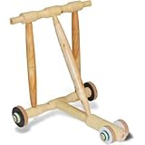 traditional wooden walker for baby