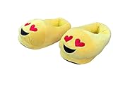 GRAN REGALO: Demuestre a las personas que más ama sus sentimientos hacia ellos. Regálele un Emoji de corazones a su pareja o elija entre los otros diseños disponibles el que mejor se adapte a cada ocasión. ¡Podemos asegurarle que nada genera más "sorpresa" que nuestras zapatillas Emoji para estar en la casa!