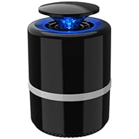 Electric Mosquito Killer Lamp LED Bug Zapper Pest Control Anti Mosquito Killer Lamp Insect Trap Lamp Killer Home Living Room (Black or White Colour) (Round-White)