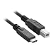 Produktbild m-one/2 m lang USB 3.1 Typ C Stecker auf B Stecker 2.0 Drucker Kabel für – HP LaserJet Pro m130nw Drucker