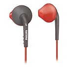 Philips SHQ1200 ActionFit Sports In-Ear Headphones, Orange and Grey