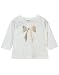 Beebay Infant-girl 100% Cotton Knitted Sequin Bow Printed T-shirt (White,3-6 Months) RS.381.00