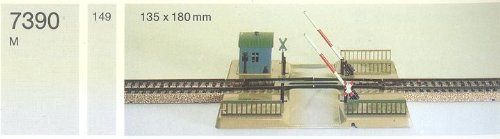 Preisvergleich Produktbild MÄRKLIN H0 7390 Mechanisch betätigter Bahnübergang