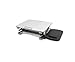 Produktbild WD-Wall Table Faltender Computer-Schreibtisch, Notizbuch-Stand-justierbare rutschfeste Aluminiumlaptop-Tabelle mit Mäuseplattform für Büro (Color : White, Size : Without Mouse)