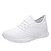Produktbild Masoness Frauen Sommer Lässig Reine Farbe Atmungsaktiv Komfortable Mesh Lace Up Sneakers Outdoor Walking Sportschuh