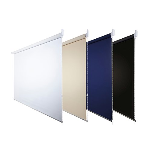 Fensterdecor Verdunkelungsrollo blickdicht- abdunkelnd / Weiß 180 x 180 cm (BxH) - 3