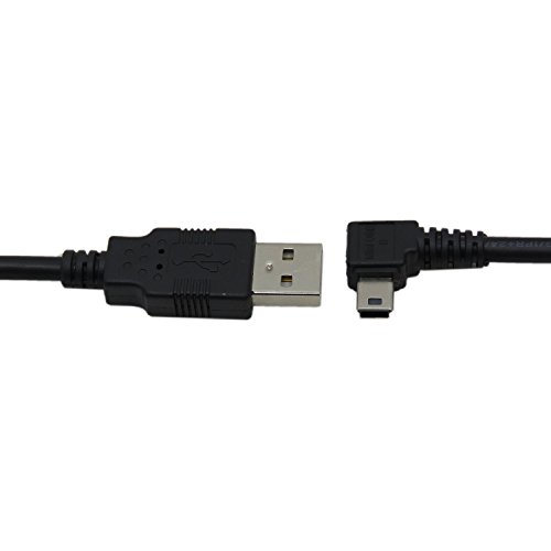 CableDeconn 1.8M Mini USB Kable B Type 5pin Male Left Angled 90 Degree to USB 2.0 Male for Data Car GPS Devices - 6