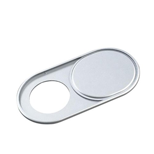 Preisvergleich Produktbild Upxiang Metall Kamera Privatsphäre Abdeckung, Kameraobjektiv Chutzfolie, Ultra-Thin Webcam Abdeckung, 3D Schutzhülle Abdeckung Für Web Kamera Blocker Computer Telefon (Silber)