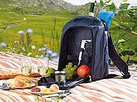 Xcase Thermo-Picknick-Rucksack mit Kühlfach, bestückt für 2 Personen - 6