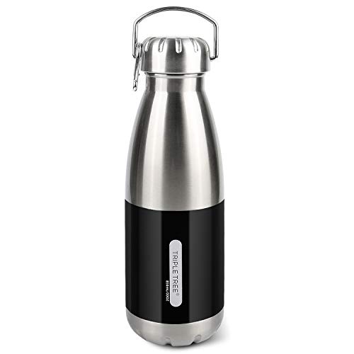 Triple Tree Stainless Steel Water Bottle,850ML Double Wall Vacuum Stainless Steel Bottle Leak Proof Triple Tree Stainless Steel Water Bottle,850ML Double Wall Vacuum Stainless Steel Bottle Leak Proof