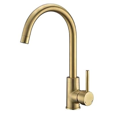 Rousseau Sanitaire 4060459 Mitigeur évier KØBEN laiton brossé,