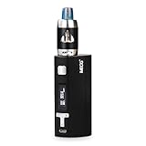 IMECIG® Q5s E Cigarette Vape Box Mod 80W | Huge Power Electronic Cigarette Vaping Kit Temperature Control VW E Cig Vapor Pen | OLED Screen E Shisha Vaporizer | Top Refill Sub 0.5 Ohm Vapour Tank | 18650 Battery Included | No Nicotine | Black