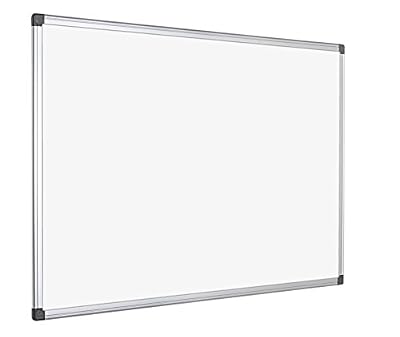 Bi-Office Maya Tableau blanc magnétique avec cadre en aluminium 90 x 60 cm Blanc