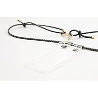 iPhone 6/6S Hülle zum umhängen mit geflochtener Lederkordel in grau