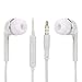 Produktbild Fcostume 3,5-mm-In-Ear-Stereo-Ohrhörer Kopfhörer-Kopfhörer mit Mikrofon für Samsung (Weiß)