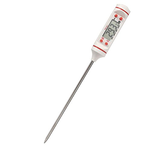 Preisvergleich Produktbild Demiawaking Digitales Taschenthermometer für BBQ / Grill / Smoker, weiß